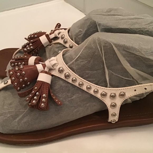 Prada leather stud sandals - Picture 2 of 5